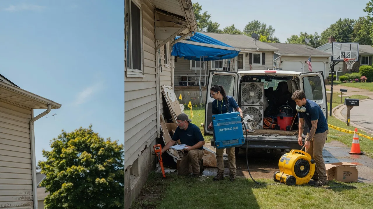 Ceiling Leak Cleanup in Cambria, IL near me
