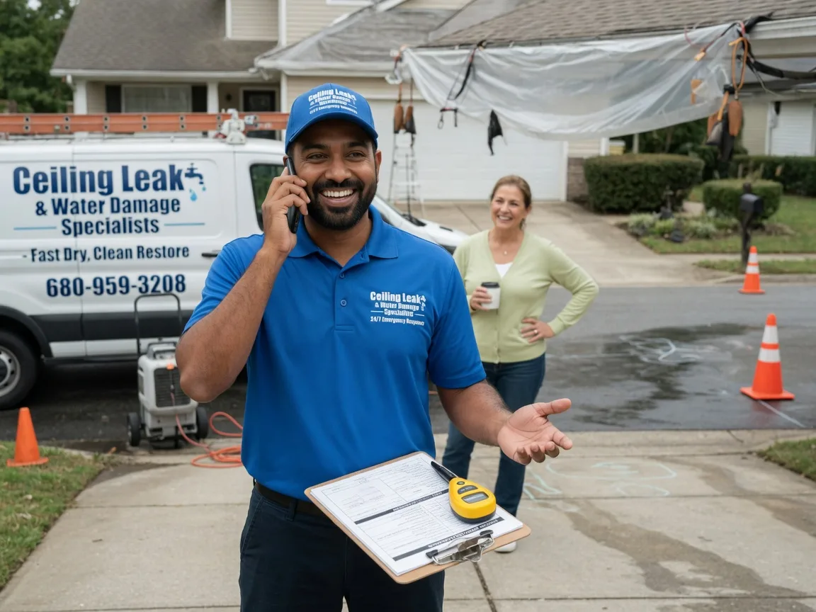 Ceiling Leak Cleanup Cambria, IL FAQs